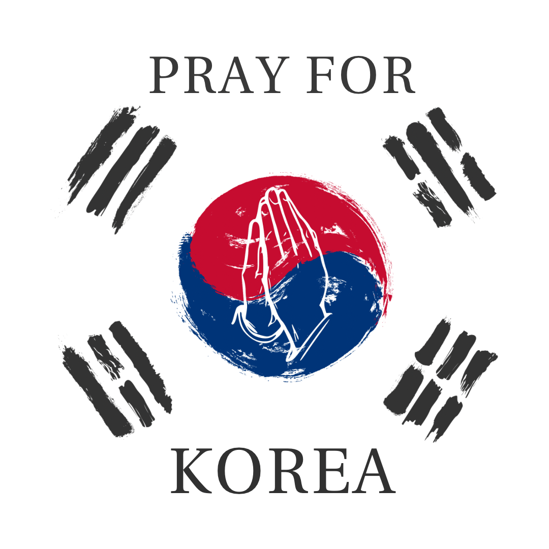 Pray for Korea 결국 선이 승리한다 Double-sided Hand Flag 미니 손 깃발 (1pc, 5pcs)