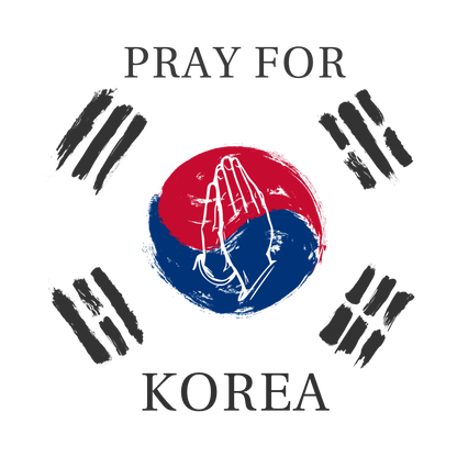 Pray for Korea 결국 선이 승리한다 Double-sided Hand Flag 미니 손 깃발 (1pc, 5pcs)